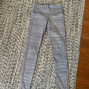 Grey/ white Athleta leggings- size XS